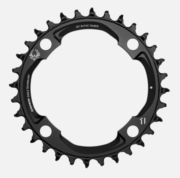 NEU SRAM Chain Ring X-Sync 2 32T 104 Bcd Alum 12 Speed Black Black 12 Speed EMTB